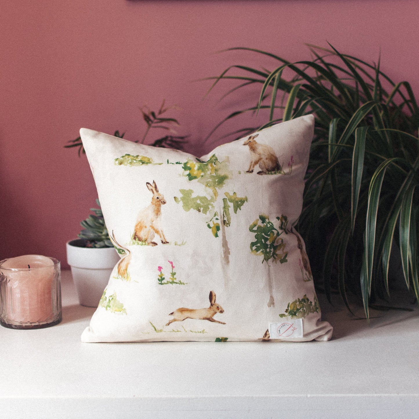 Sale Hares Cushion - F&B Crafts - F&B Handmade