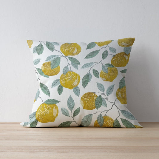 Sicilian Lemon Cushion - F&B Crafts - F&B Handmade
