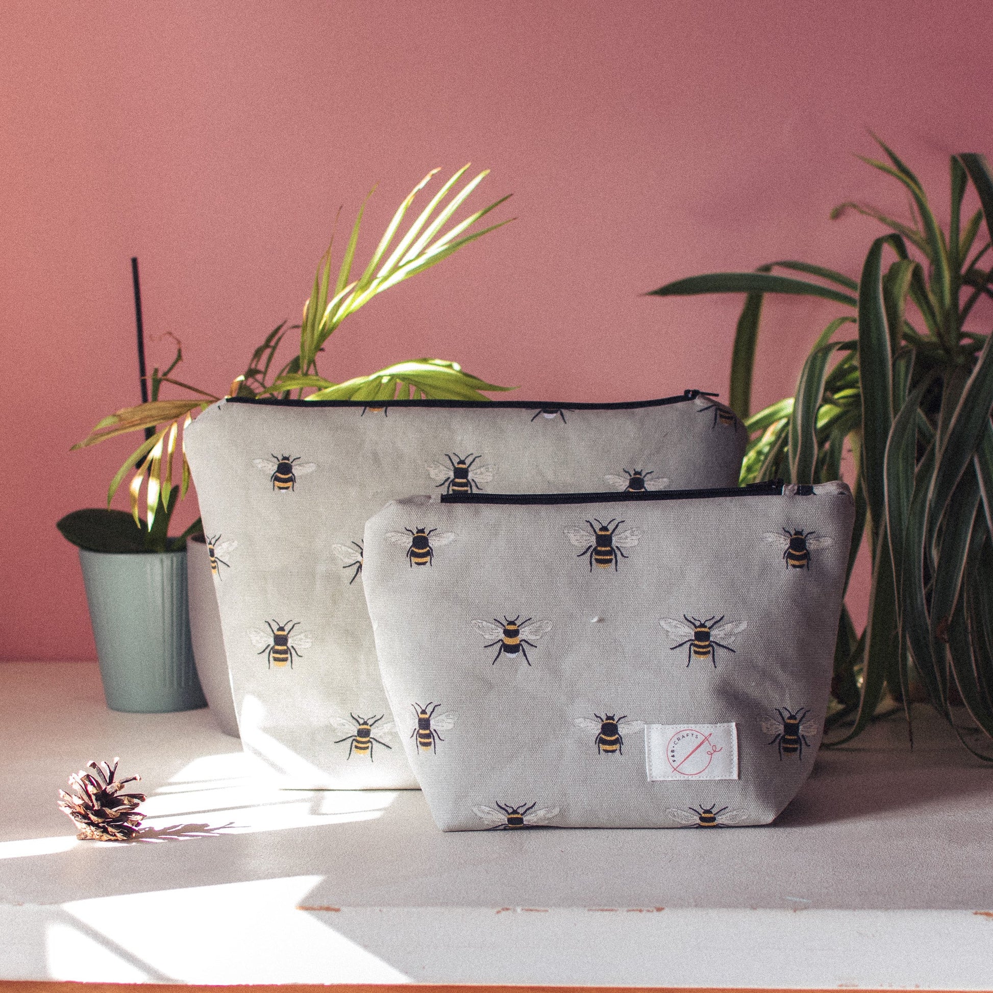 Sophie Allport Bee Print Wash Bag/Make-Up Bag - F&B Crafts - F&B Handmade