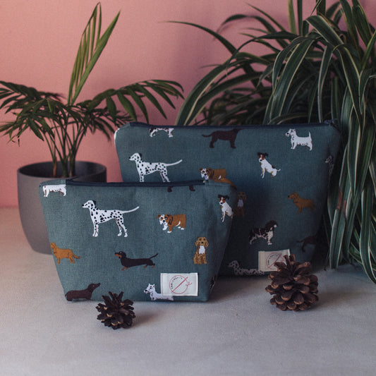 Sophie Allport Dog Print Wash Bag and Make-up Bag - F&B Crafts - F&B Designs