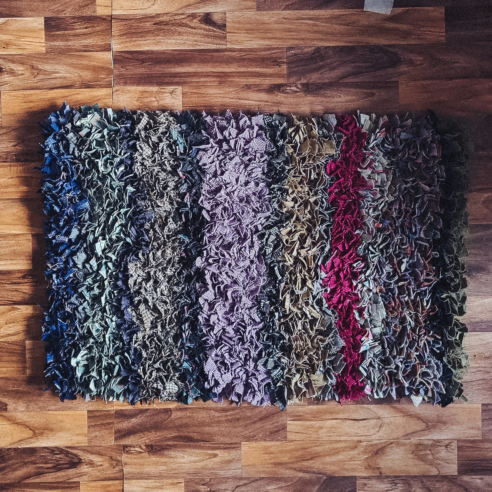 Striped Pattern Rag Rug - F&B Crafts - F&B Handmade