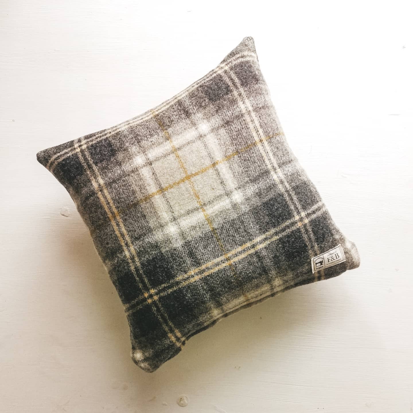 Tartan Wool Broadway Cushion - Abraham Moon - F&B Crafts - F&B Handmade