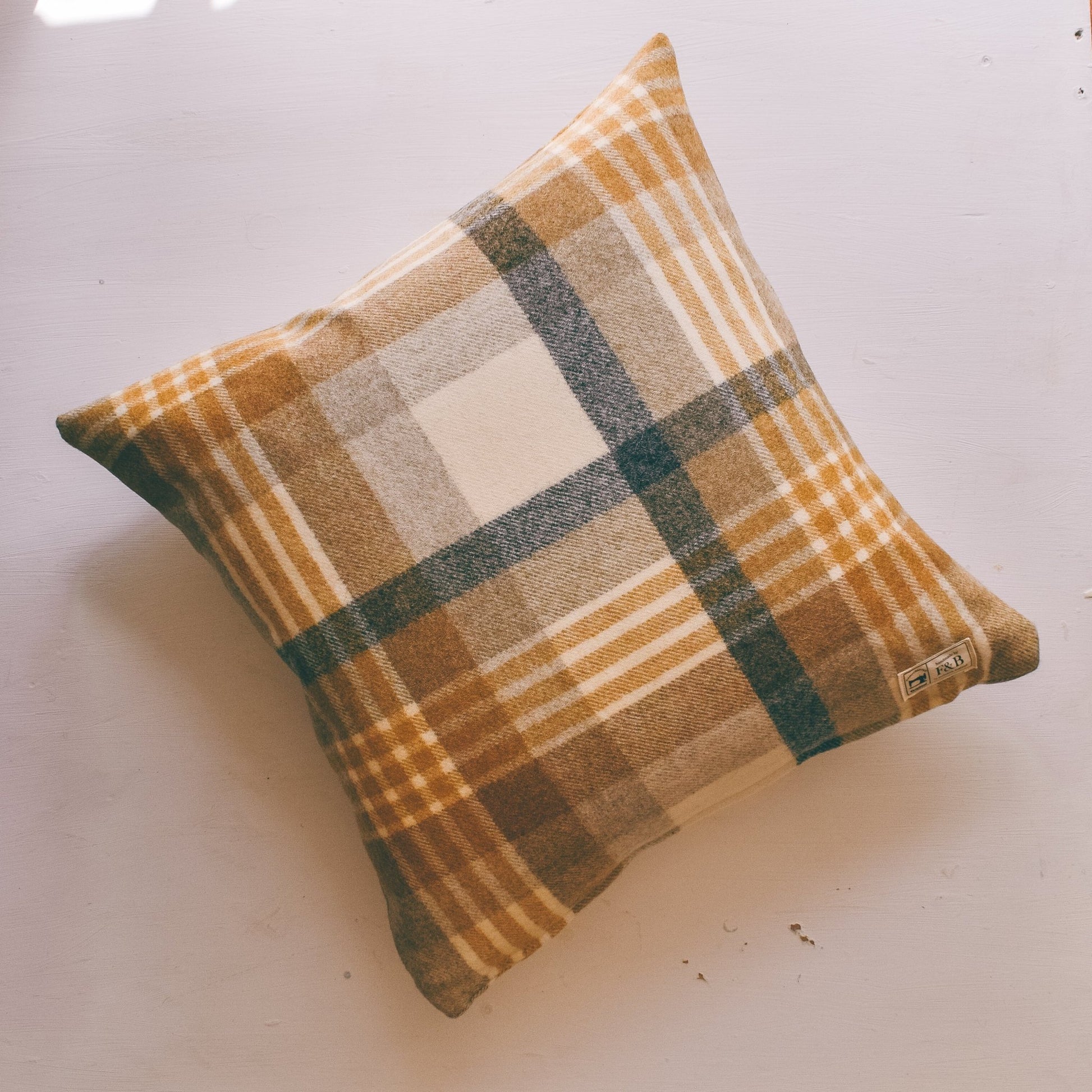 Tartan Wool Cheltenham Cushion - Abraham Moon - F&B Crafts - F&B Handmade