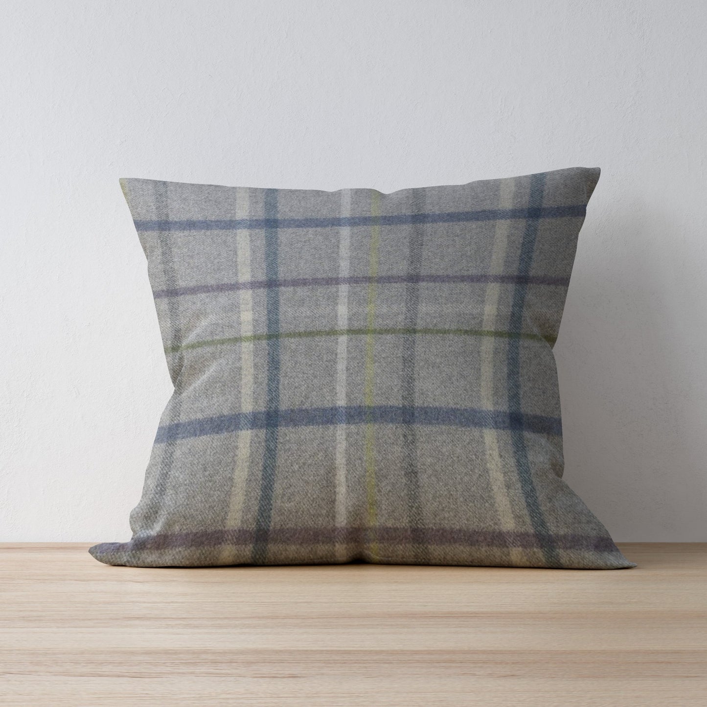 Tartan Wool Multicheck Cushion - Abraham Moon - F&B Crafts - F&B Handmade