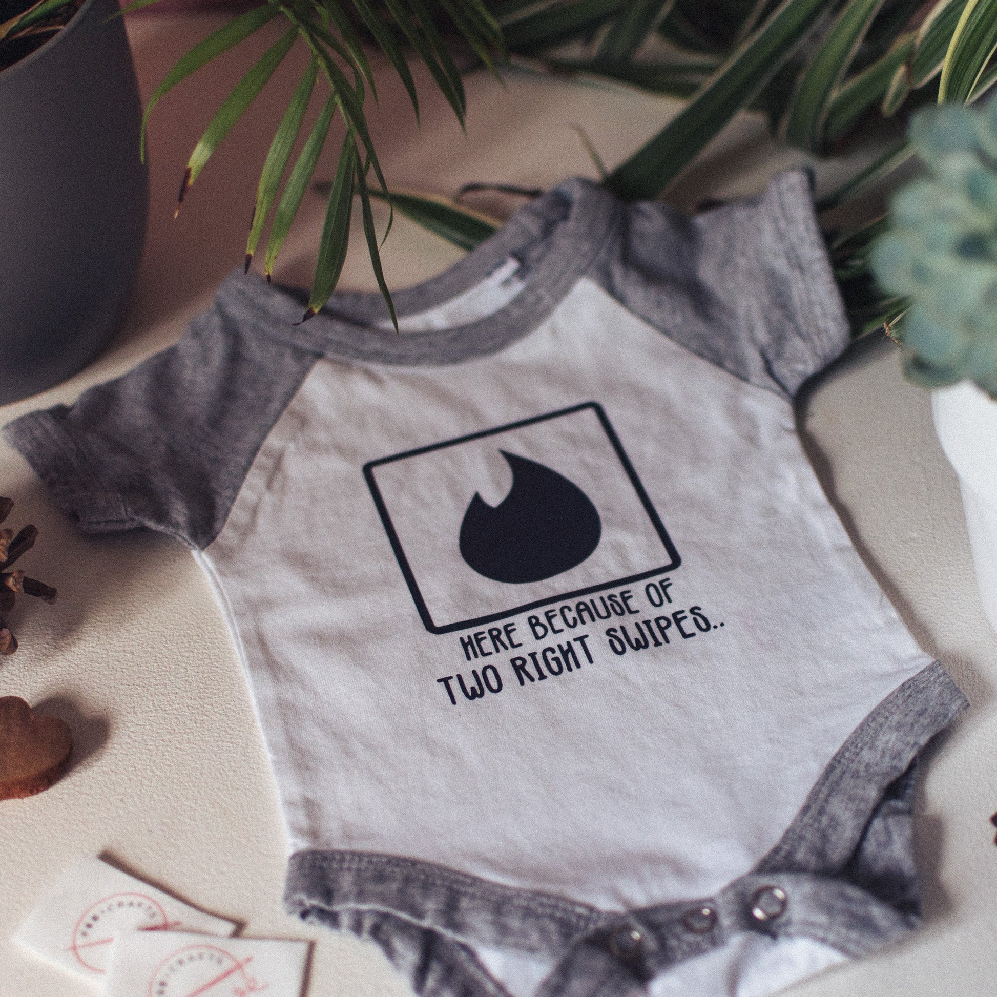Tinder Baby Vest - Baseball Style - F&B Crafts - Fox & Co Apparel