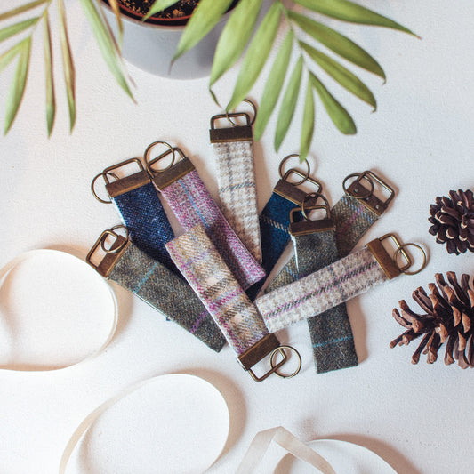 Tweed Key Rings - F&B Crafts - F&B Handmade