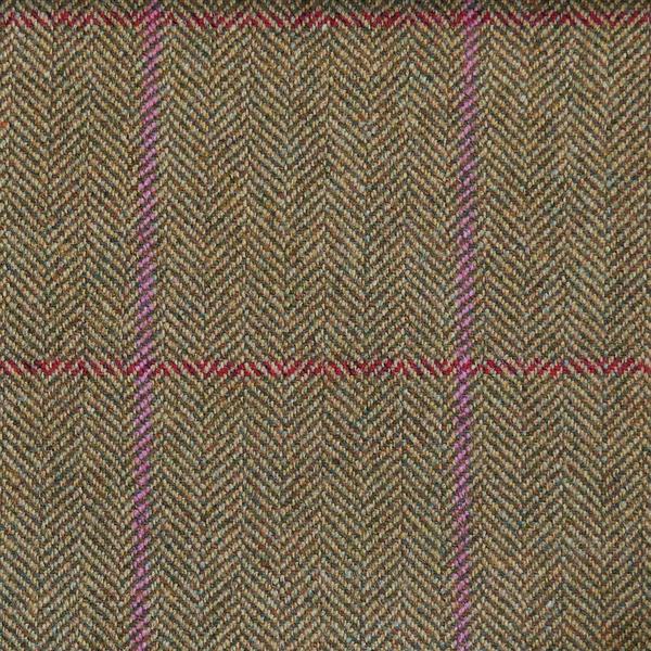 Tweed Khaki and Pink Draught Excluder - F&B Crafts - F&B Handmade