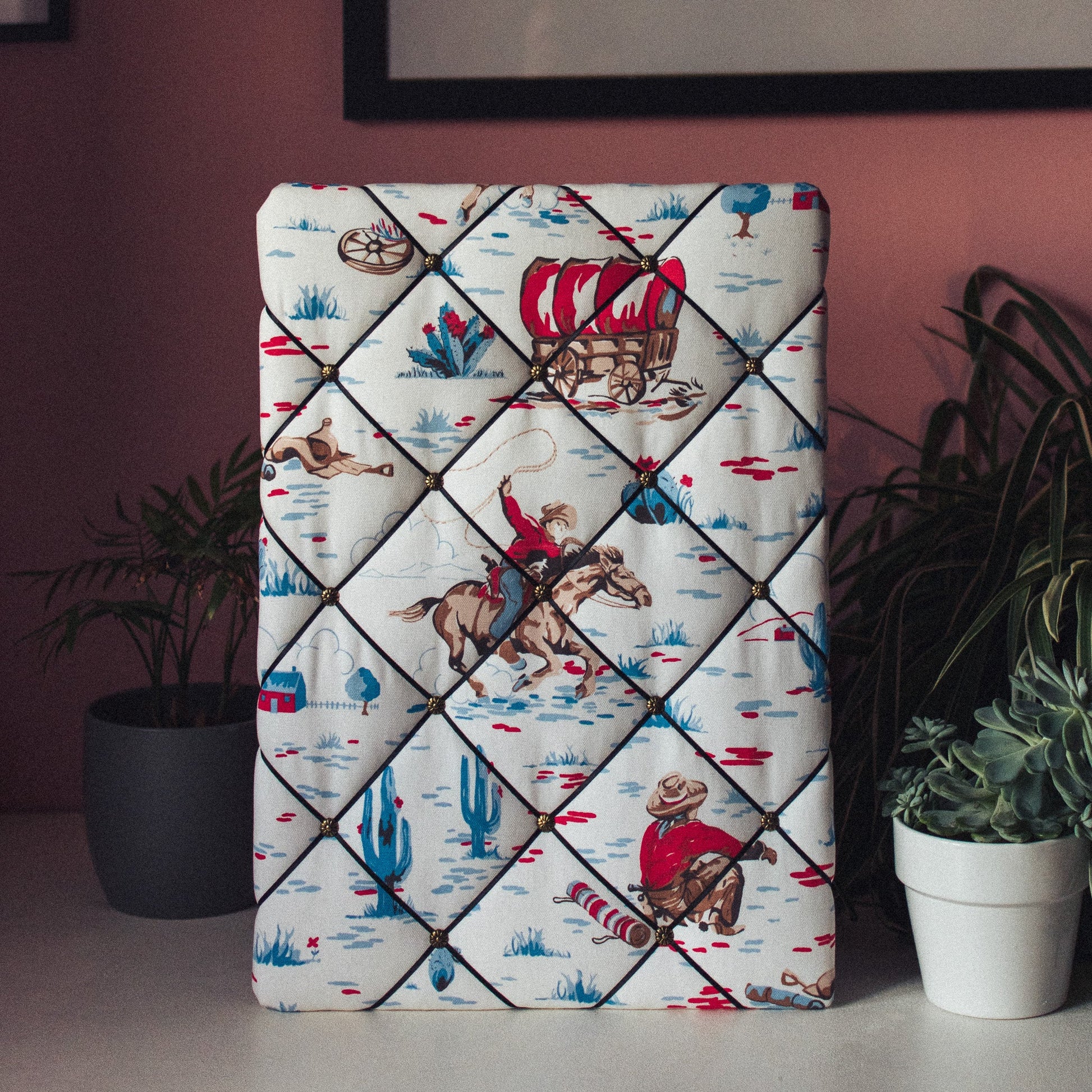 Vintage Cowboy Notice Board - Cath Kidston - F&B Crafts - F&B Handmade