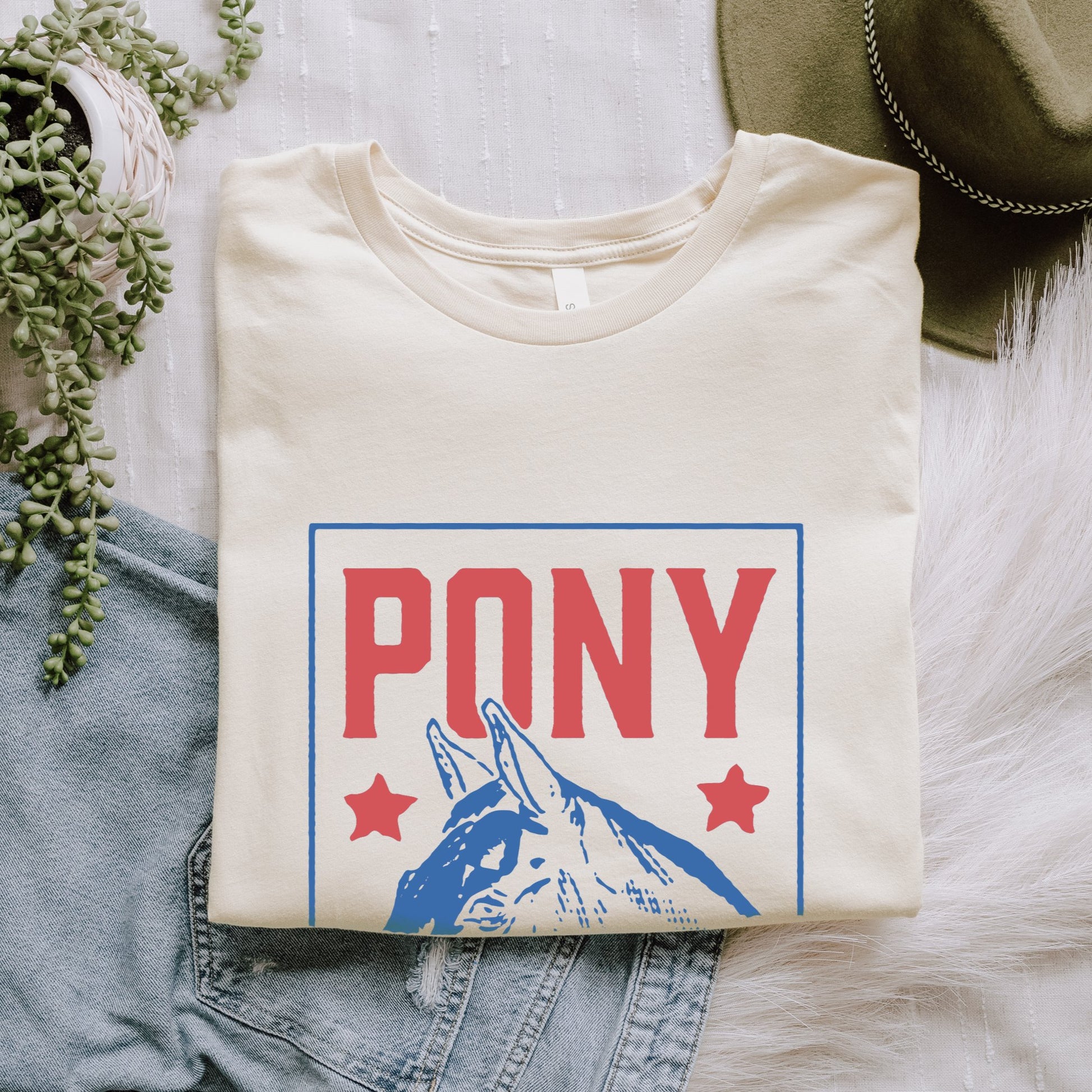 Vintage Style Pony Club T - Shirt - F&B Crafts - Fox & Co Apparel