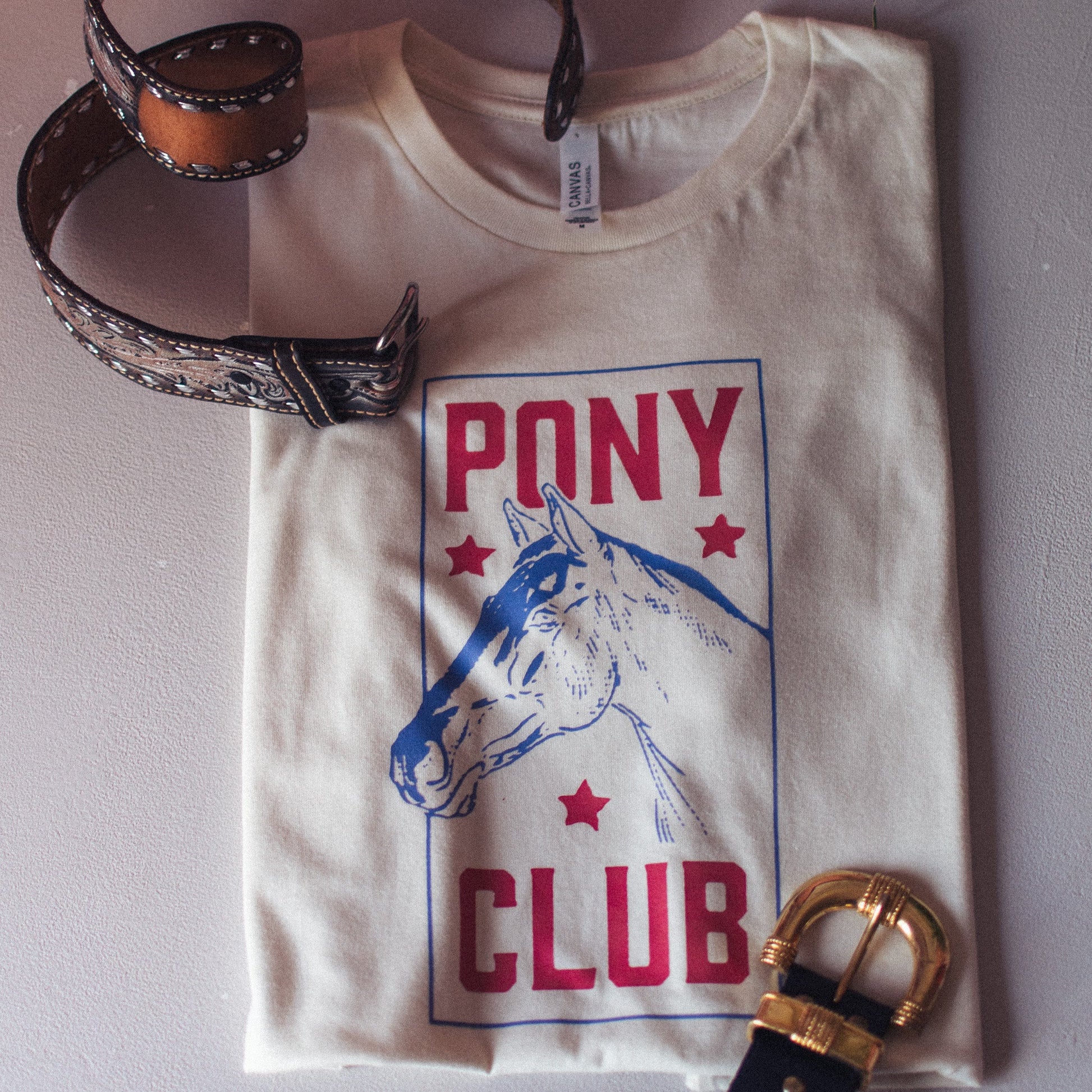 Vintage Style Pony Club T - Shirt - F&B Crafts - Fox & Co Apparel