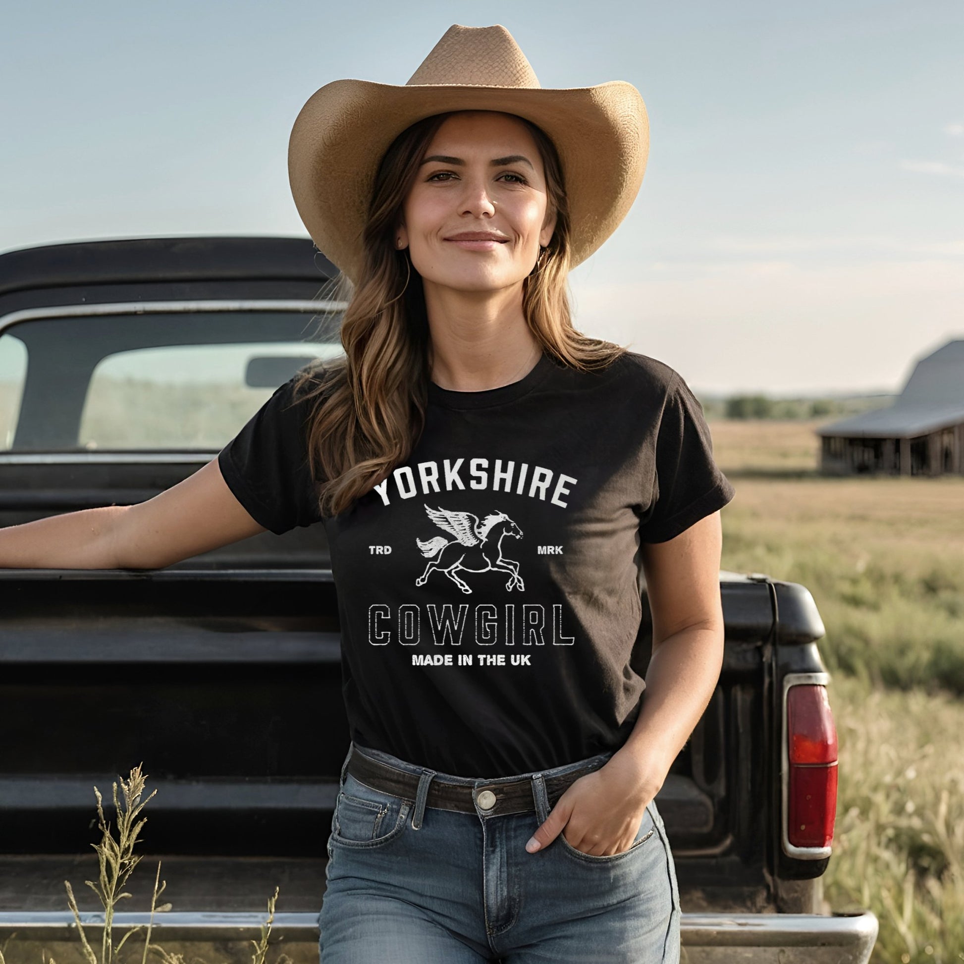 Vintage Style Yorkshire Cowgirl T - Shirt - F&B Crafts - Fox & Co Apparel