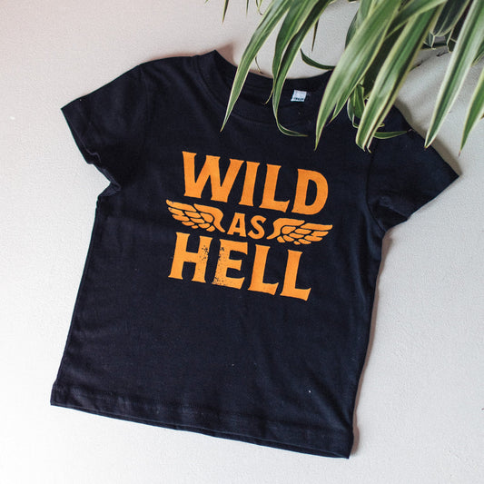Wild As Hell Vintage Style Kids T-Shirt - F&B Crafts - Fox & Co Apparel