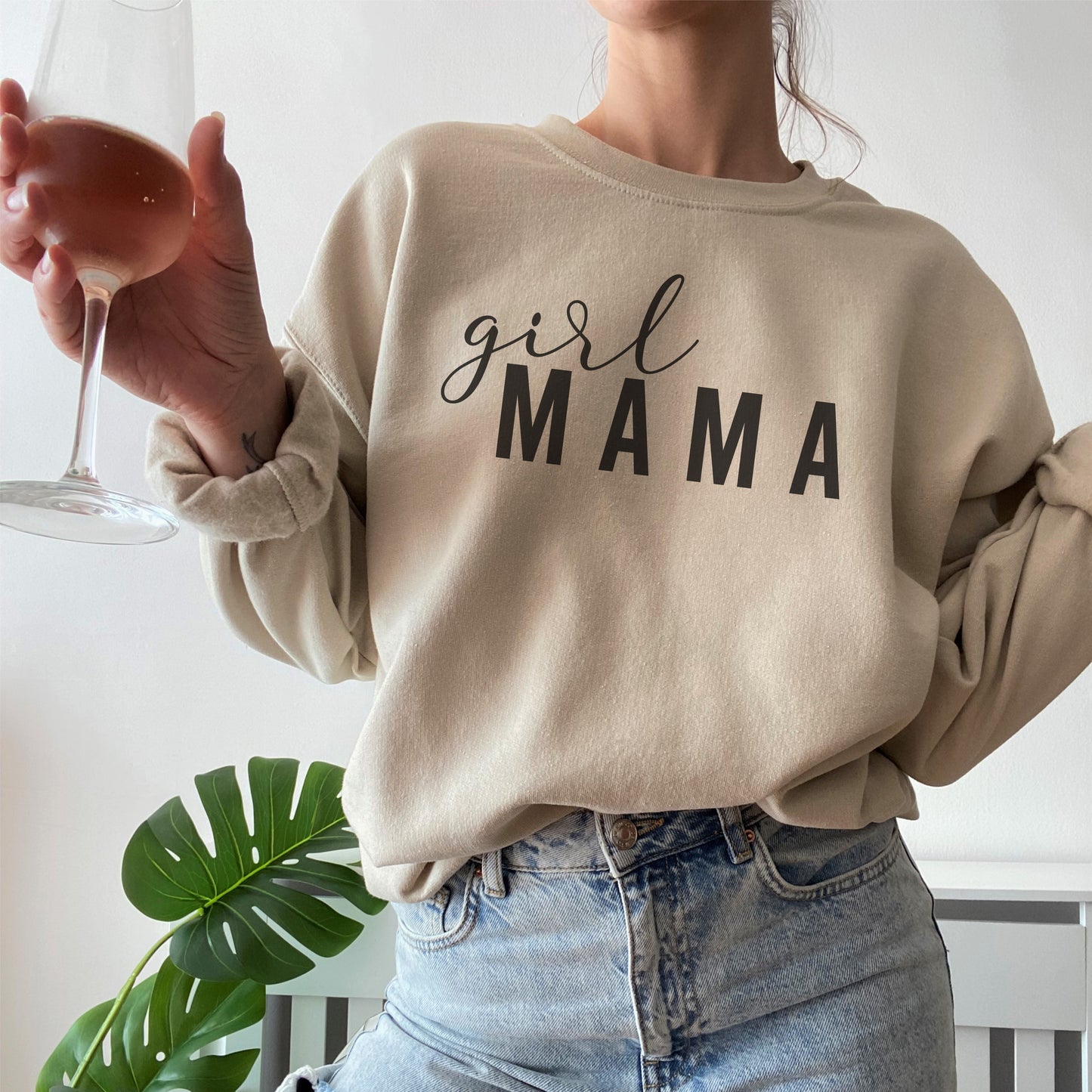 Sand Jumper Girl Mama Black Text - Mother's Day Gifts