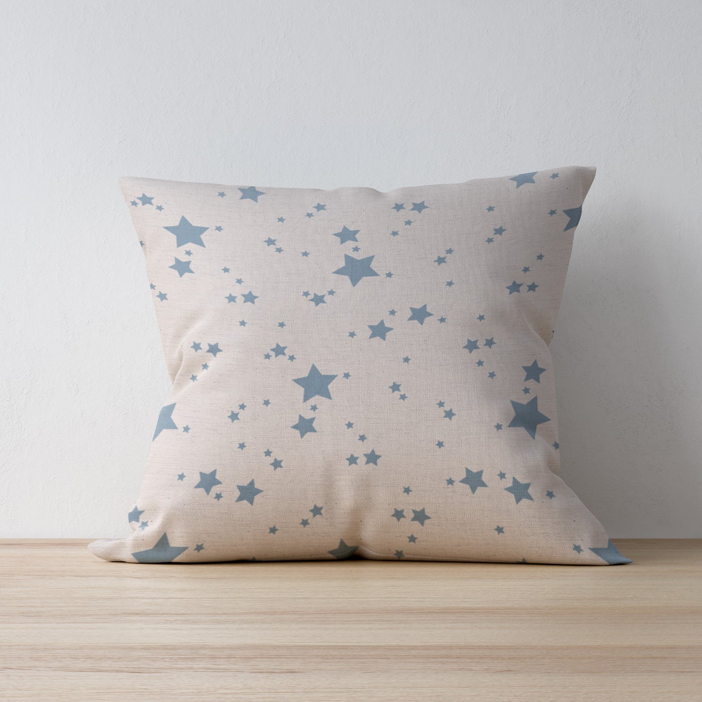 Handmade Blue Star Print Cushion - Designed and Made by F&B international - Country Homeware and Farmhouse style vintage decor