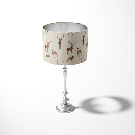 F&B Deer Lamp Shade Featuring Deer - Handmade in Yorkshire