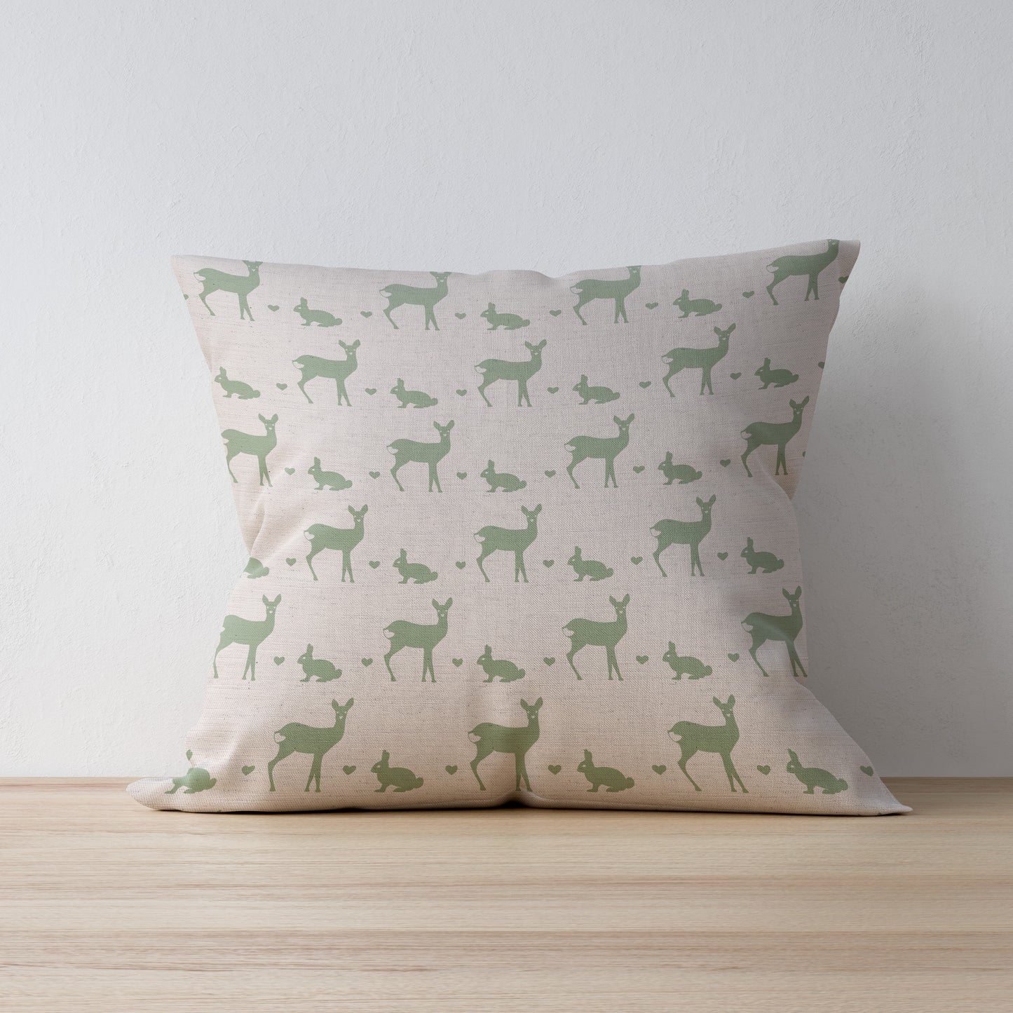 Deer and Rabbit Print Fabric - Country Home Decor - Handmade in Yorkshire by F&B and designed by F&B