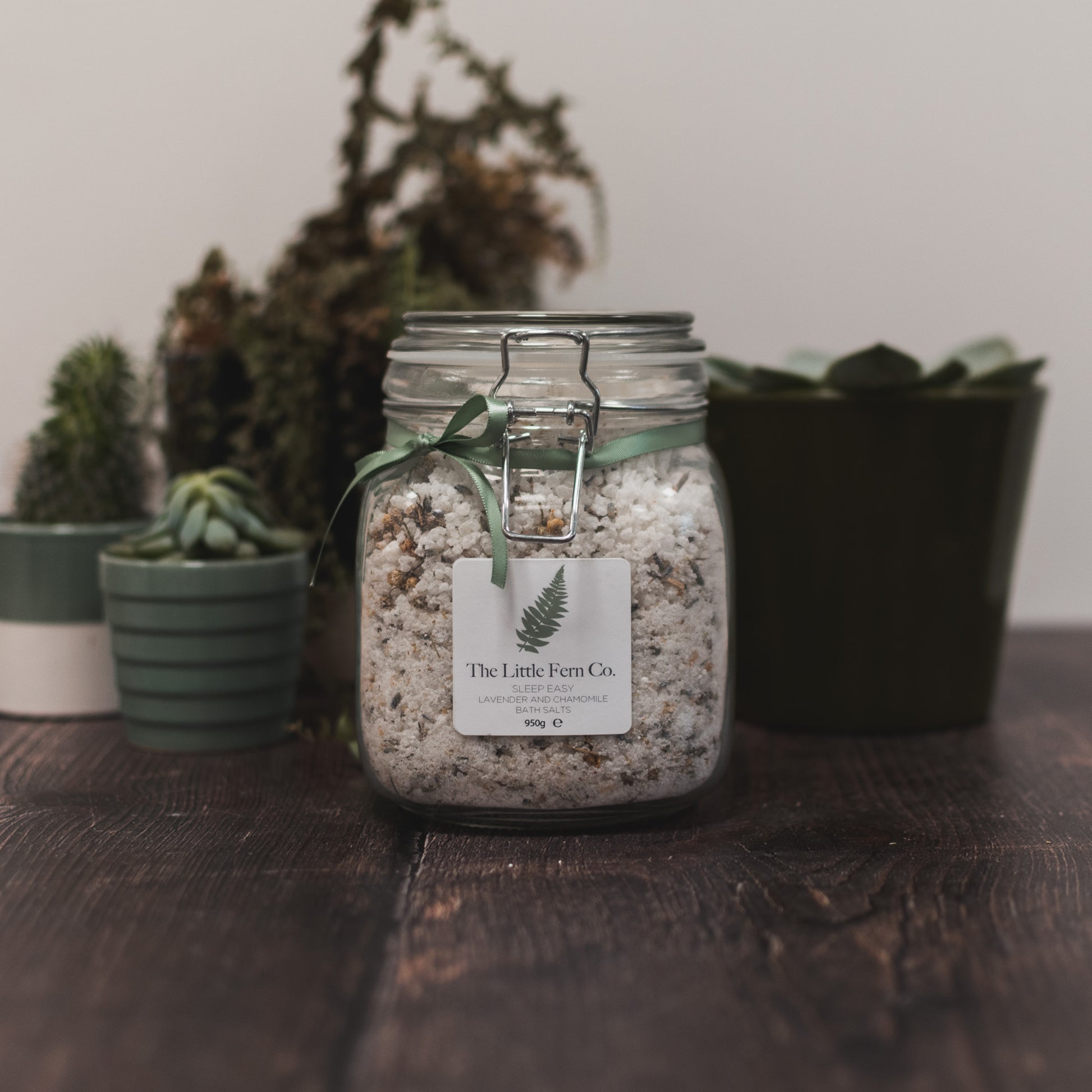Lavender and Chamomile Luxury Bath Salts Form The Little Fern Co