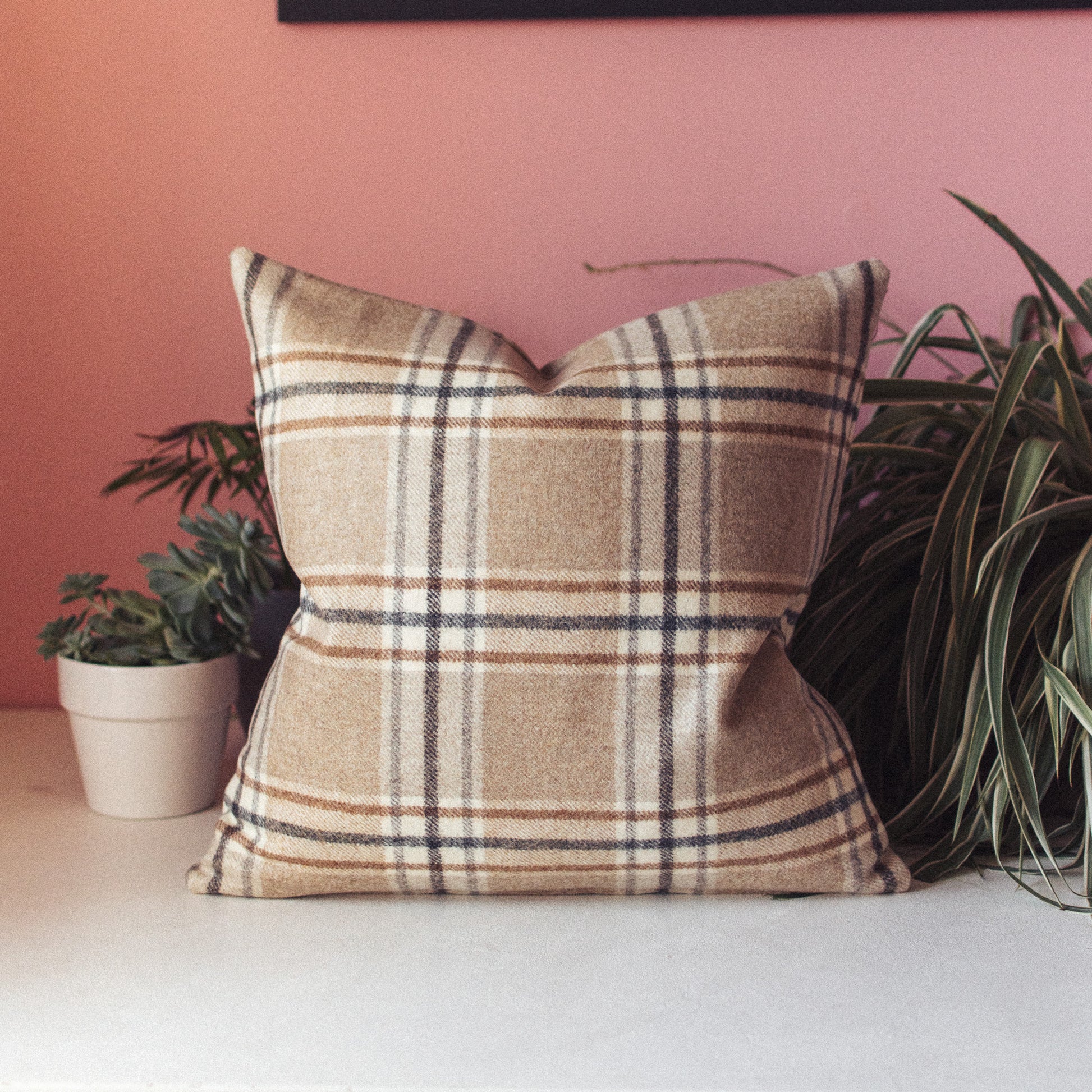 Abraham Moon Arncliffe Natural Fabric Cushion by F&B Crafts - Handmade in Malton Yorkshire