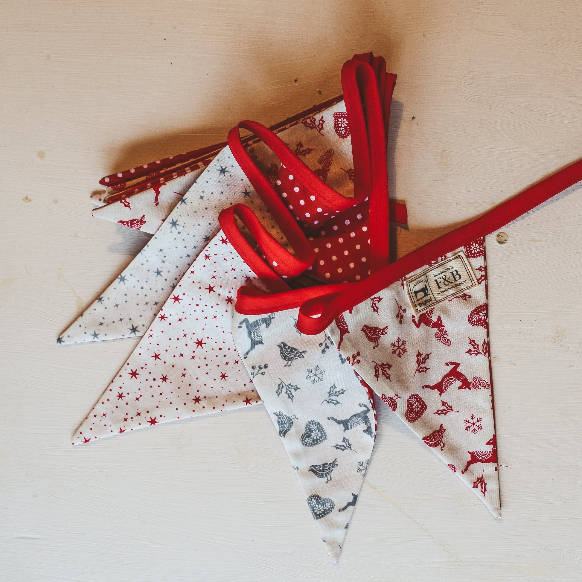 Handmade Scandi Style Bunting - Made by F&B in Yorkshire - A handmade Christmas