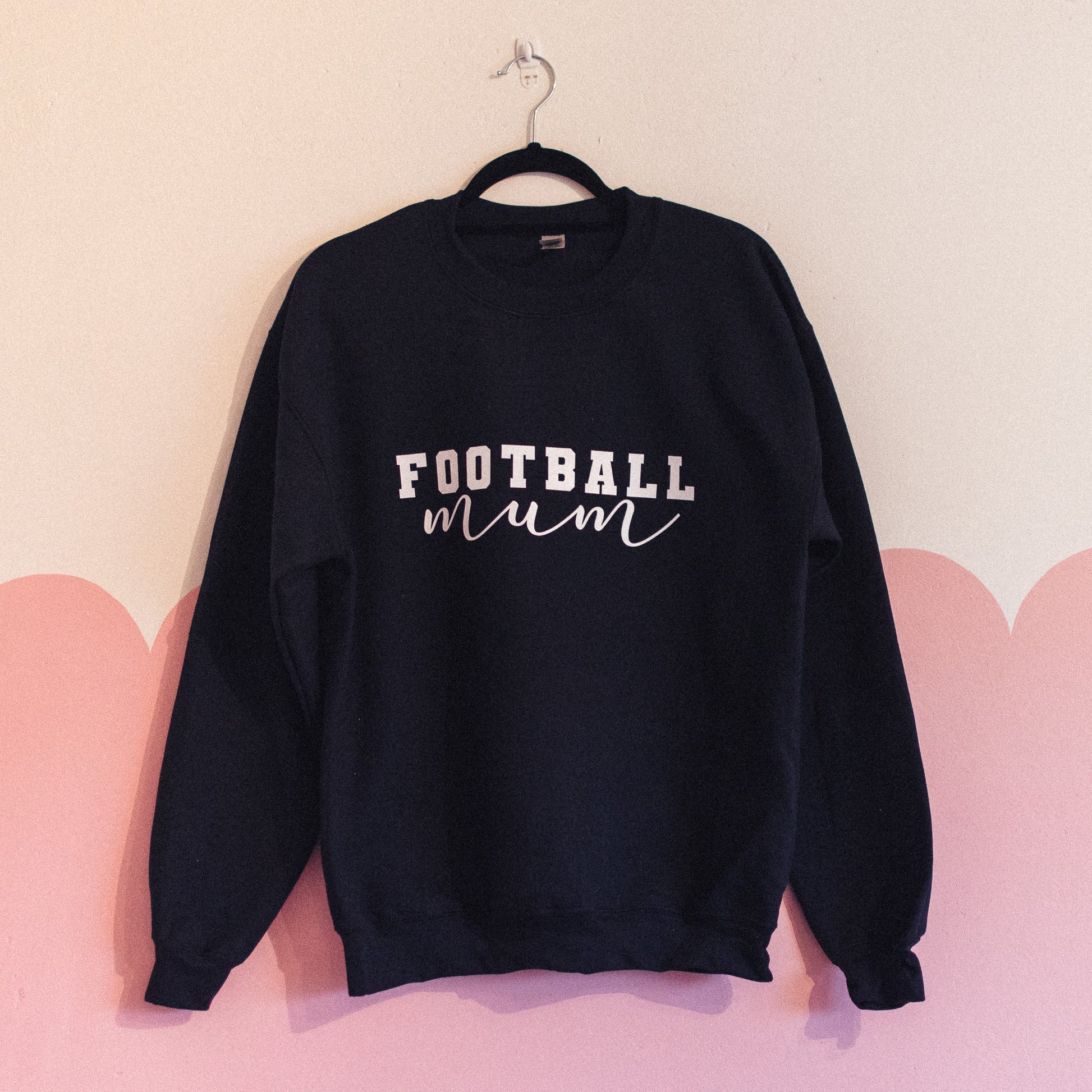 Oversize Football Mum Sweatshirt Handmade in Yorkshire
