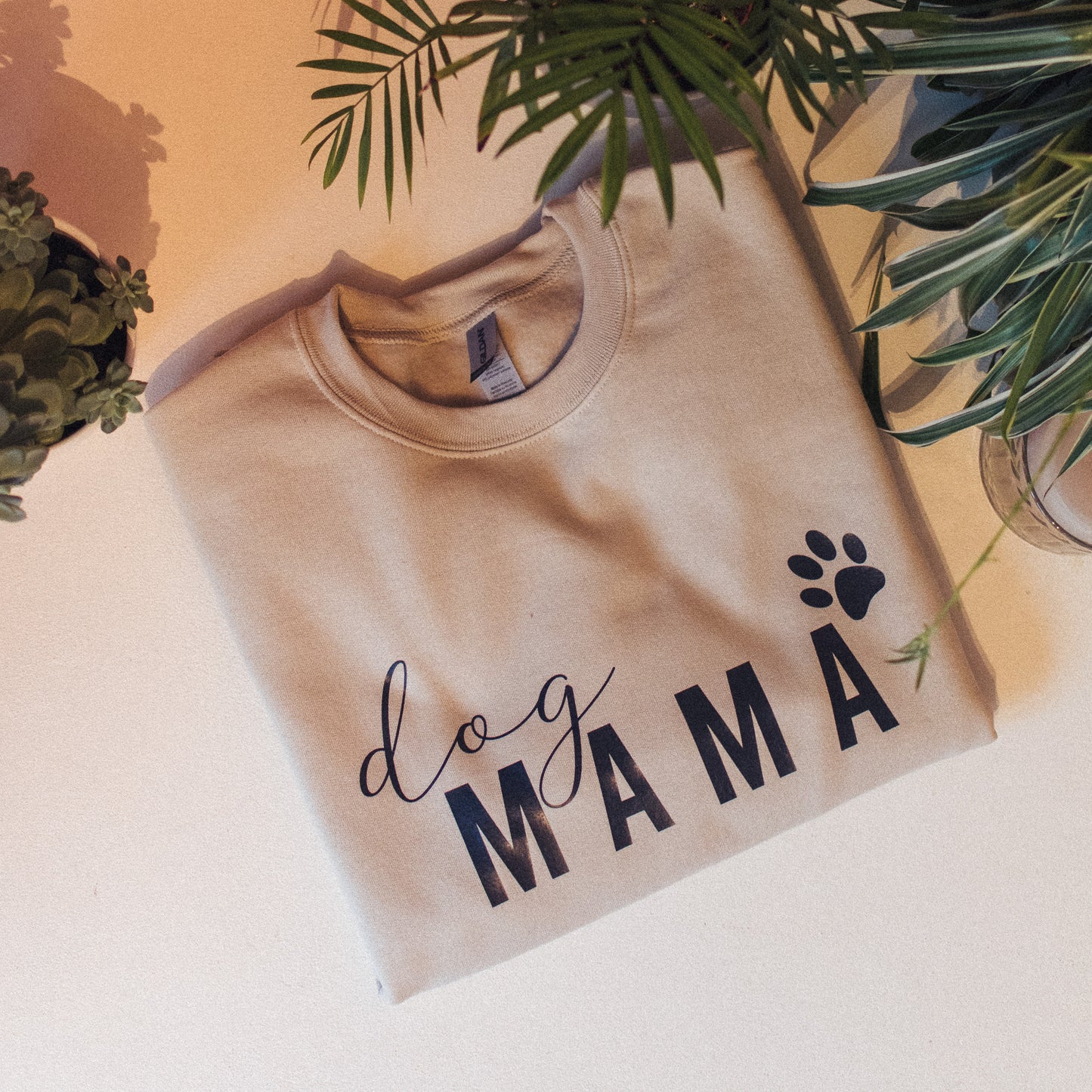 F&B Crafts Dog MAMA sweatshirt by F&B Crafts - text with paw print