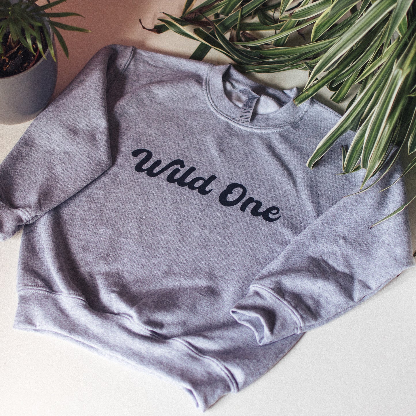 Wild One Grey Kids Sweatshirt for all ages