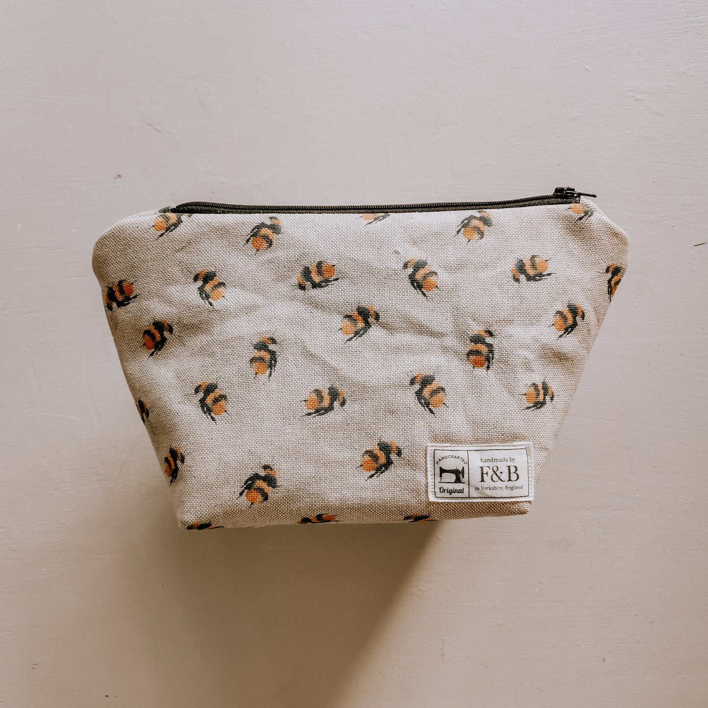 Bee Print Wash Bag/Make-Up Bag