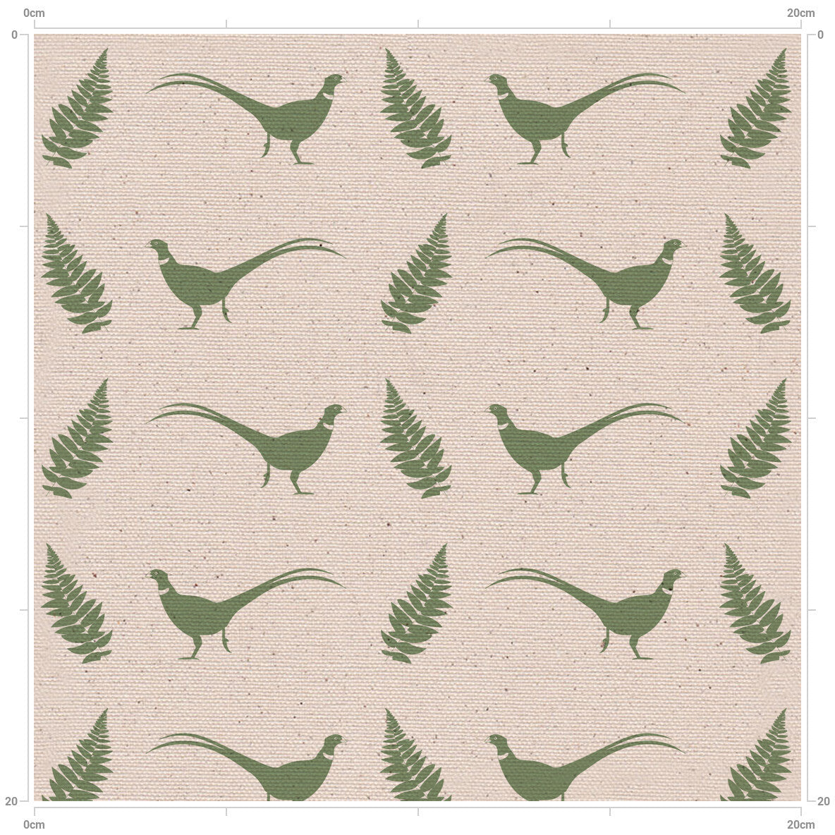 Pheasant & Fern Hovingham Green - Country inspired fabric from Yorkshire by F&B