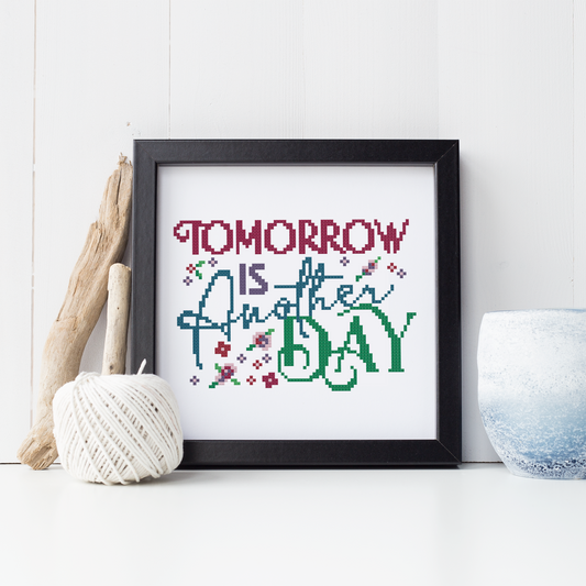 F&B Crafts Tomorrow is another day - gone with the wind cross stitch - literary cross stitch