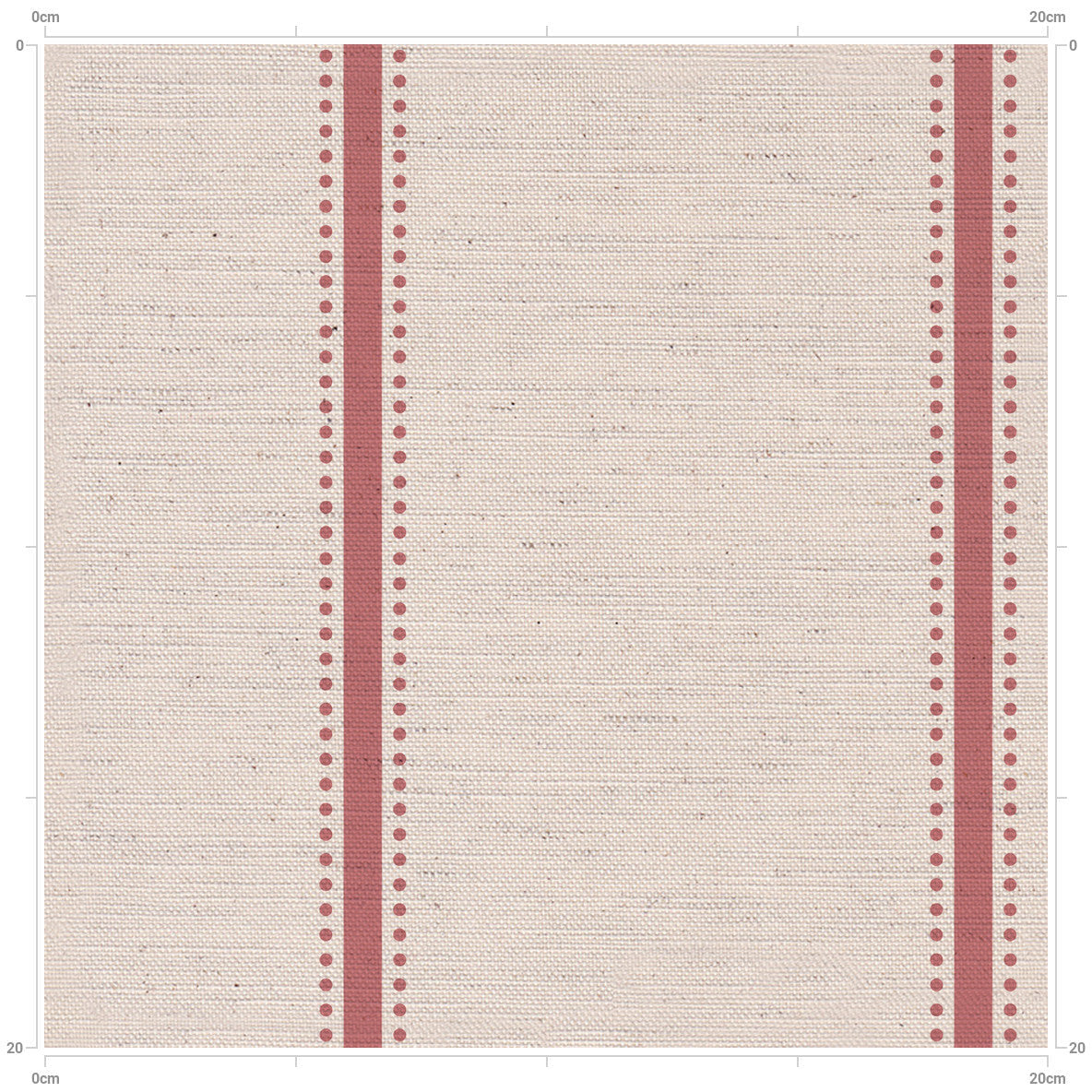 Pink Stripe and Polka Dots - Vintage Style Shabby Chic French Print - Designed by F&B - Blush Rose